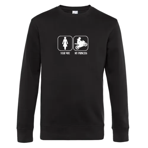 Biker Frau Design für Ehemann Sweat