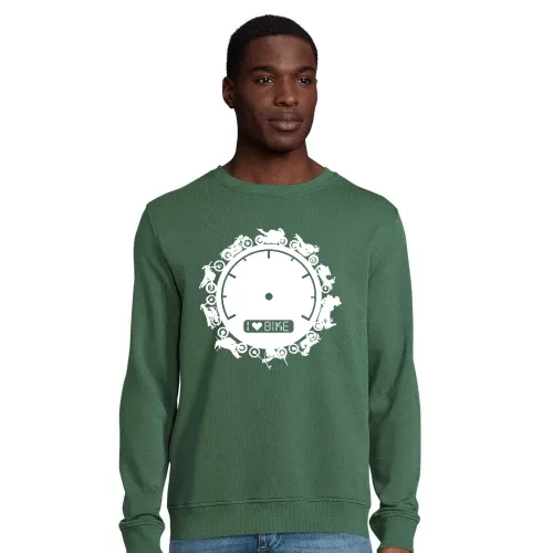 Bikerkreis mit Tachometer Sweat Männer Comet Bio