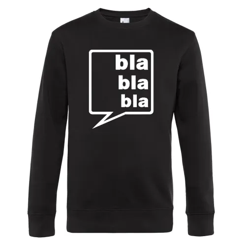 bla bla bla Sprechblase Sweat Männer King Crew Neck