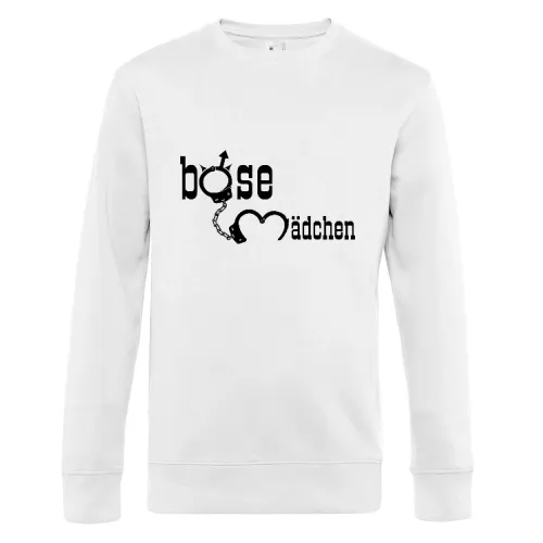 Böse Mädchen in Handschellen Sweat Männer King Crew Neck