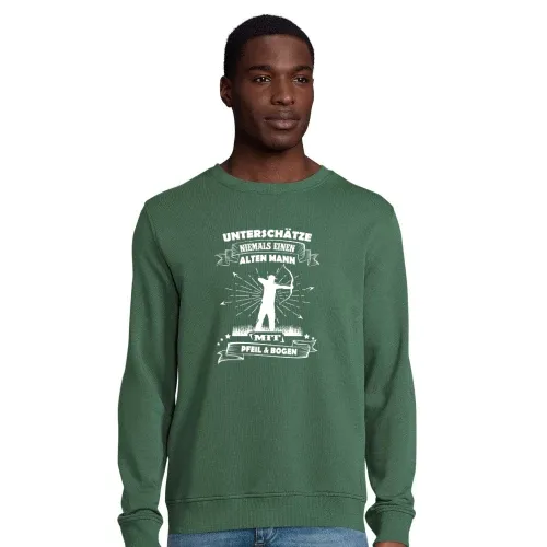 Bogenschießen Alter Mann Spruch Archer Bogensport Männer Sweat