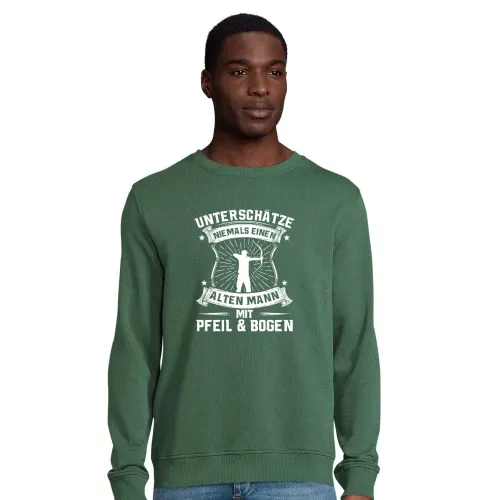 Bogenschießen Alter Mann Spruch Archer Bogensport Sweat Männer Comet Bio