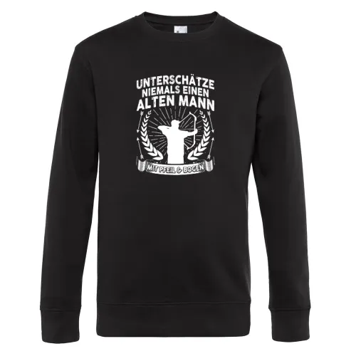 Bogenschießen Bogenschütze Pfeil und Bogen Rentner Männer Sweat