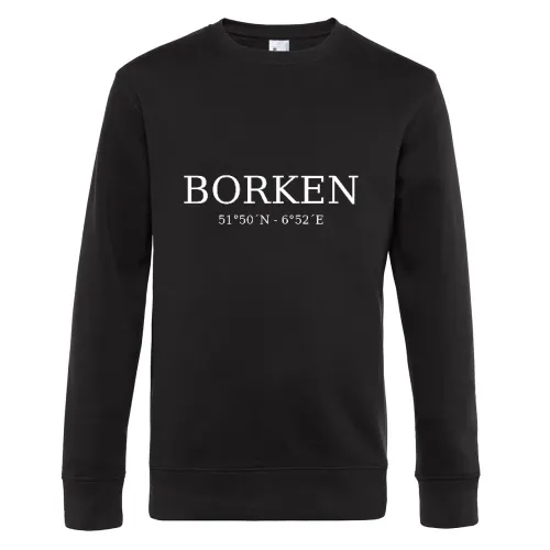 Borken Koordinaten Sweat Männer King Crew Neck