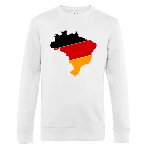 Brasilien in Deutschland Farben Shirt Sweat Männer King Crew Neck
