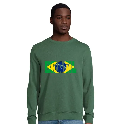 Brasilien mit Fahne Männer Sweat