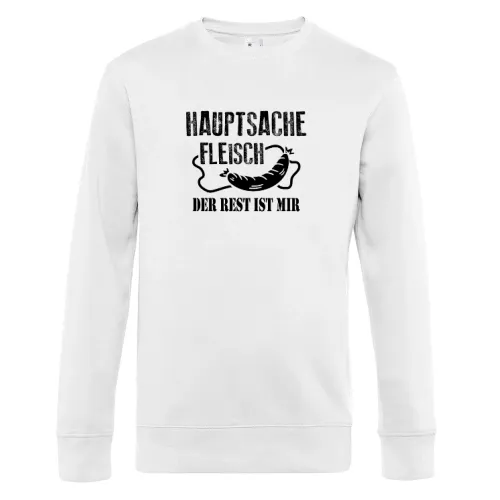 Bratwurst Grillen BBQ Griller Grillmeister Motiv Sweat Männer King Crew Neck