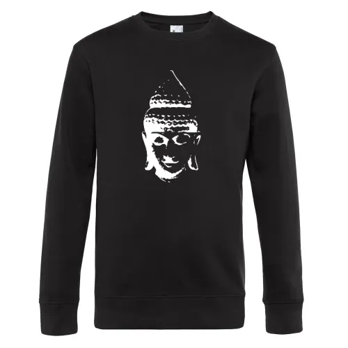 Buddhakopf Sweat Männer King Crew Neck