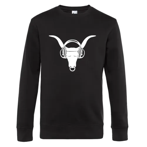 Büffelkopf mit Kopfhörer Männer Sweat