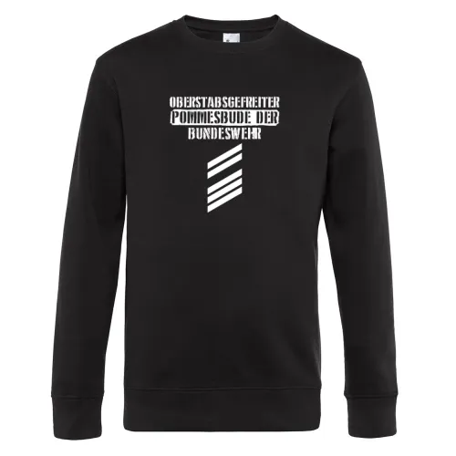 Bundeswehr Mannschaften Spruch Oberstabsgefreiter Sweat Männer King Crew Neck