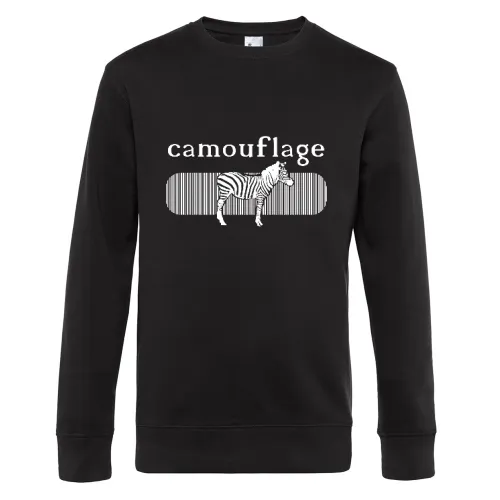 Camouflage Zebra Männer Sweat