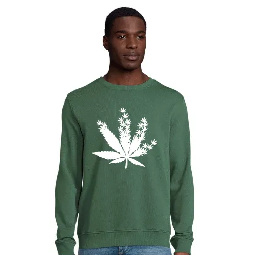 Cannabis aus Cannabisblättern Männer Sweat