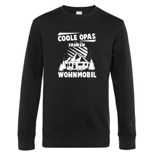 Cooler Camper Opa Wohnmobil Womo Großvater Rentner Sweat Männer King Crew Neck