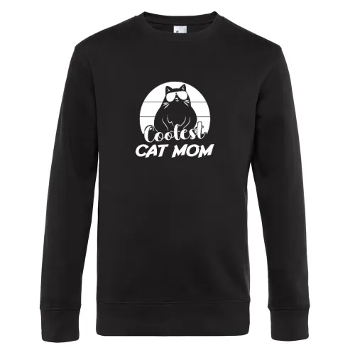 Coolest Cat Mom Katzenliebhaber Frauen Sweat