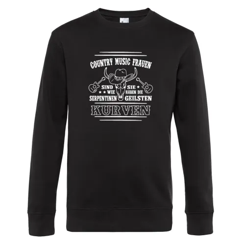 Country Music Lindance Western Paartanz Geschenk Sweat Männer King Crew Neck