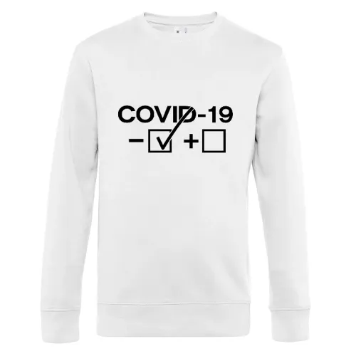COVID 19 Test negativ Sweat Männer King Crew Neck