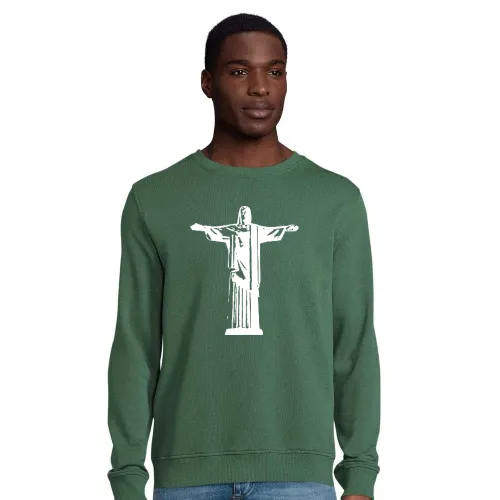Cristo Redentor in Rio de Janiero Männer Sweat