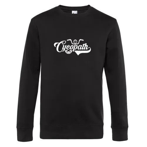 Cycopath verrückt nach Fahrradfahren Sweat Männer King Crew Neck