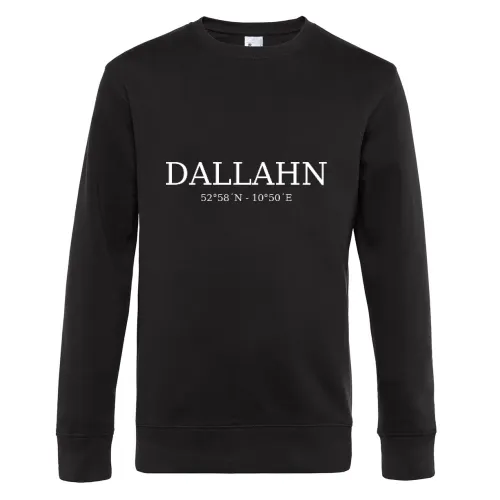 Dallahn Koordinaten Sweat Männer King Crew Neck