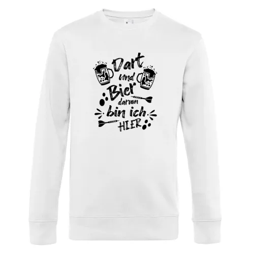 Dart Bier Darten Dartabend Dartspieler Geschenk Sweat Männer King Crew Neck