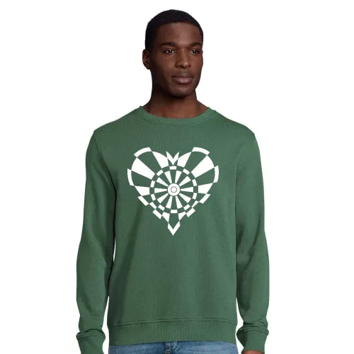 Dartscheiben Herz Männer Sweat