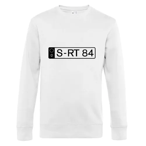 Dein Wunschnummernschild Sweat Männer King Crew Neck