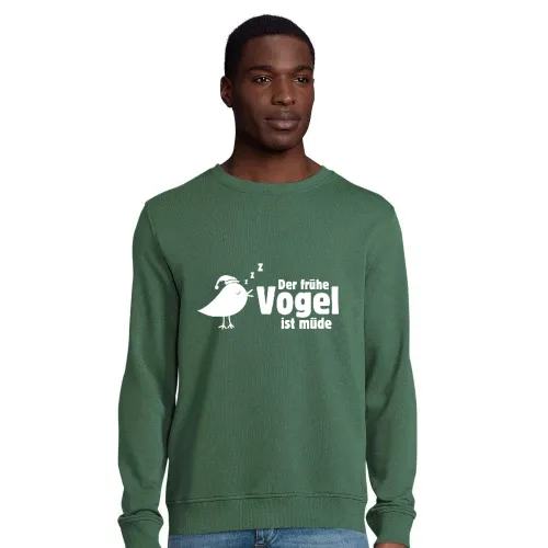 der frühe Vogel ist müde Männer Sweat