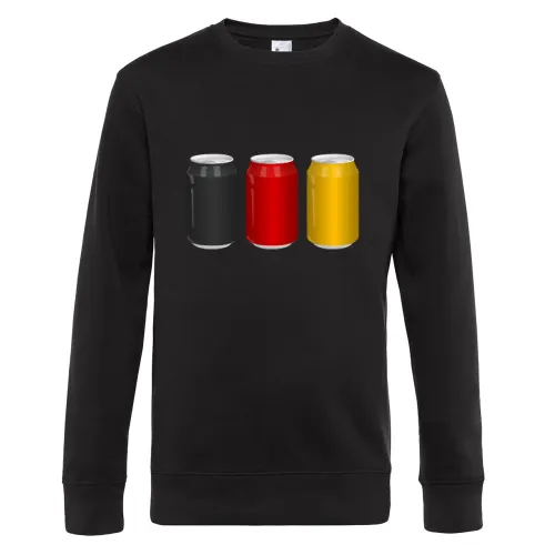 Deutschland Bierdosen Sweat Männer King Crew Neck