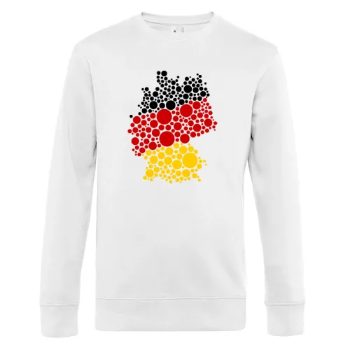 Deutschland schwarz rot gold in Kreisen Sweat Männer King Crew Neck