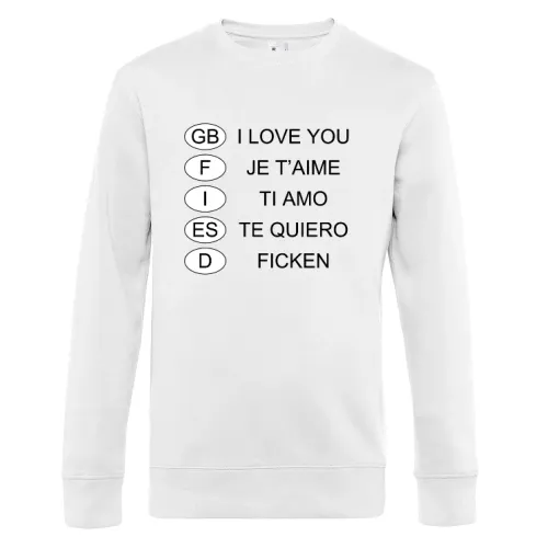 Die Sprachen der Liebe Männer Sweat