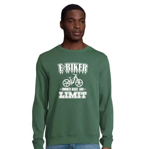 E-Biker Hart Am Limit EBike EMTB Mountainbiker Sweat Männer Comet Bio