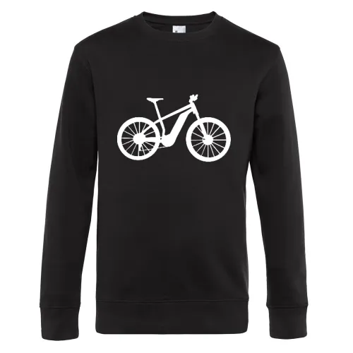 Ebike Akku Fahrrad Bike Radfahrer E-Bike Sweat Männer King Crew Neck