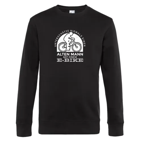 Ebike Mountainbike E-Bike Fahrrad Motiv MTB Sweat Männer King Crew Neck