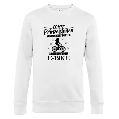 Ebike Radfahrerin E-Bike Radfahrer Prinzessin Sweat Männer King Crew Neck
