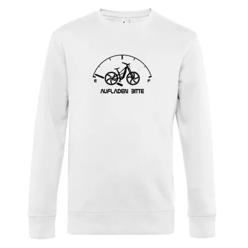 Ebiker Aufladen Bitte Lustiges Ebike Radfahrer Sweat Männer King Crew Neck