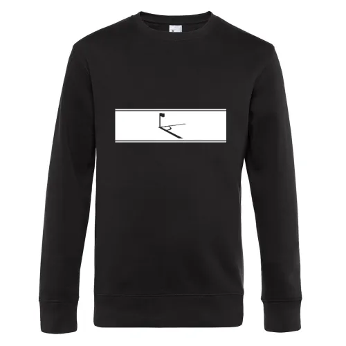 Eckball Fussball im Brustring Sweat Männer King Crew Neck