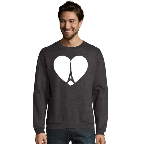 Eifelturm Herz Sweat Männer Spider