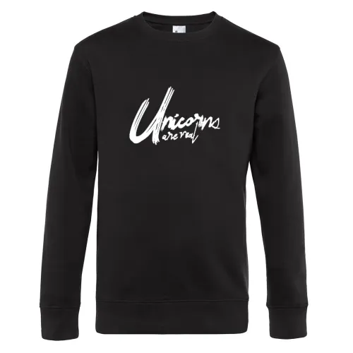 EINHORN UNICORNS ARE REAL T-Shirt Geschenkidee Sweat Männer King Crew Neck
