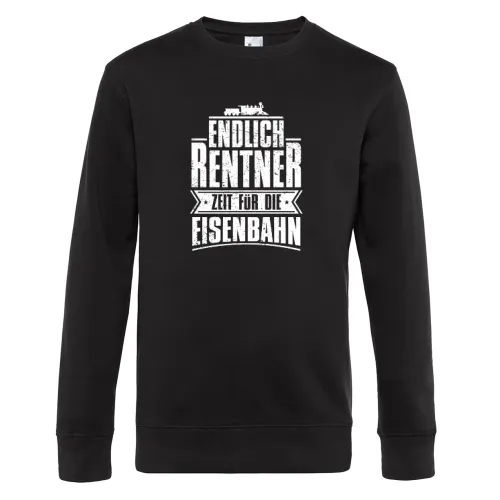 Eisenbahn Rente Modelleisenbahn Rentner Spruch Sweat Männer King Crew Neck