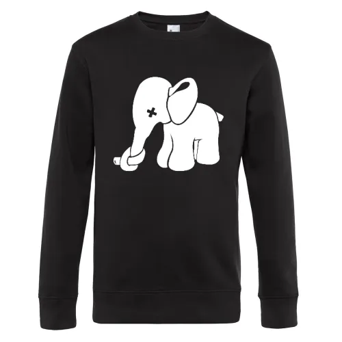 Elefant mit zuer Nase Sweat Männer King Crew Neck