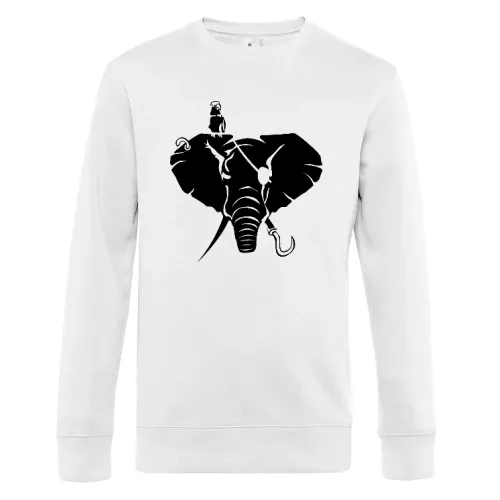 Elefanten als Pirat negativ Männer Sweat