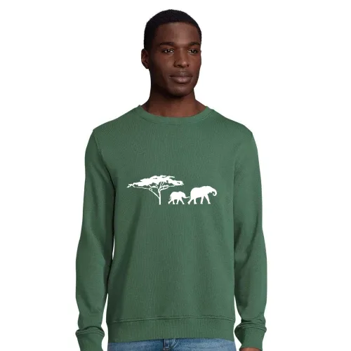 Elefanten in der Savanne Männer Sweat