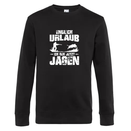 Endlich Urlaub Ich Geh Jagen Jagtsaison Jäger Sweat