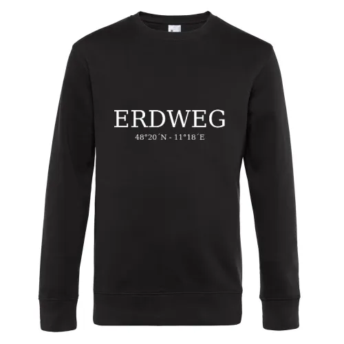 Erdweg Koordinaten Sweat Männer King Crew Neck