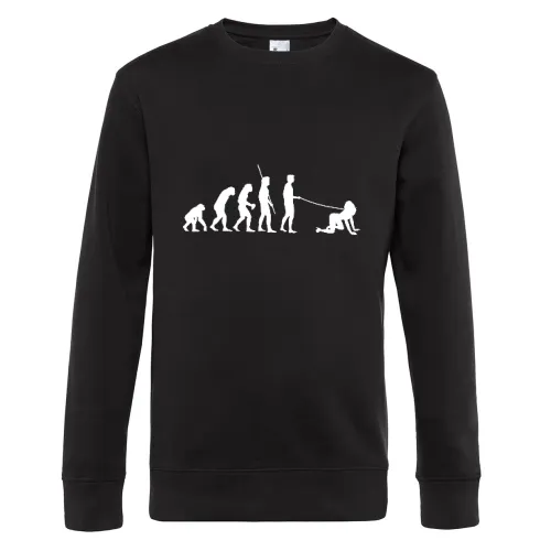 Evolution Mann geht gassi Männer Sweat