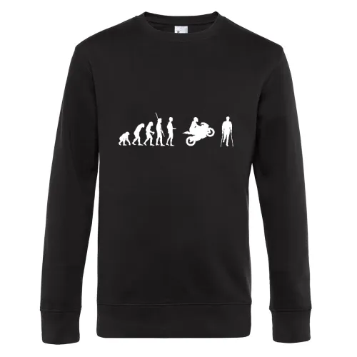 Evolution Motorrad Unfall Männer Sweat Evolution Motorrad Unfall Sweat