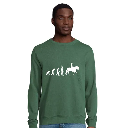 Evolution Pferd Frau Männer Sweat