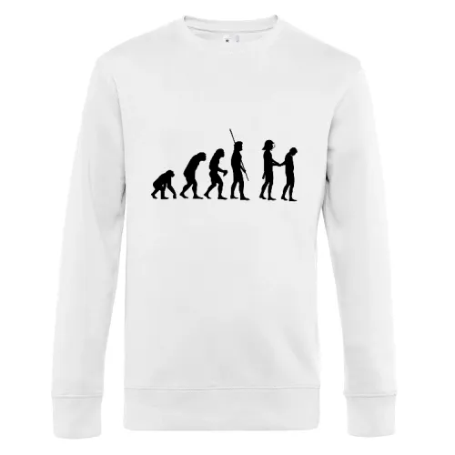 Evolution Polizei mit Helm Festnahme Sweat Männer King Crew Neck
