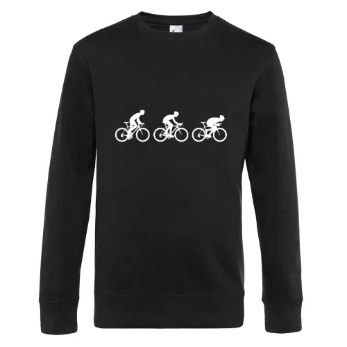 Evolution Rennrad Haltungen Sweat Männer King Crew Neck