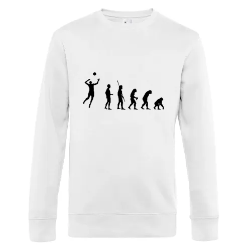 Evolution Volleyball Rückwärts Sweat Männer King Crew Neck
